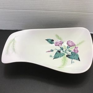 1950's Carlton Ware handpainted Australian design Convolvulus morning glory dish